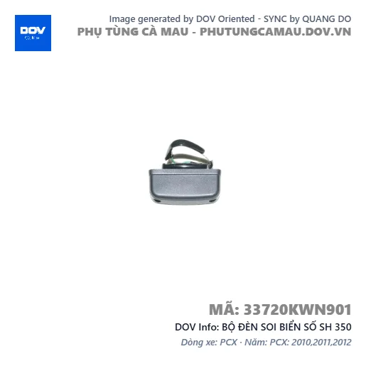 BỘ ĐÈN SOI BIỂN SỐ SH 350 — 33720KWN901