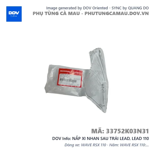 NẮP XI NHAN SAU TRÁI LEAD, LEAD 110 — 33752K03N31