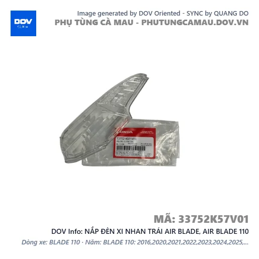 NẮP ĐÈN XI NHAN TRÁI AIR BLADE, AIR BLADE 110 — 33752K57V01
