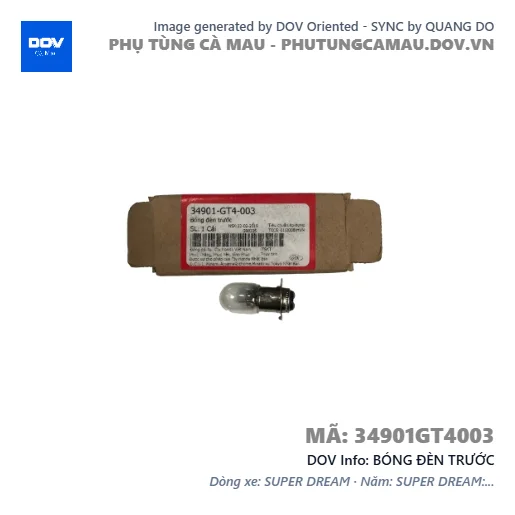 BÓNG ĐÈN TRƯỚC — 34901GT4003