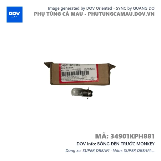 BÓNG ĐÈN TRƯỚC MONKEY — 34901KPH881