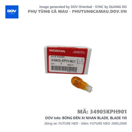 BÓNG ĐÈN XI NHAN BLADE, BLADE 110 — 34905KPH901