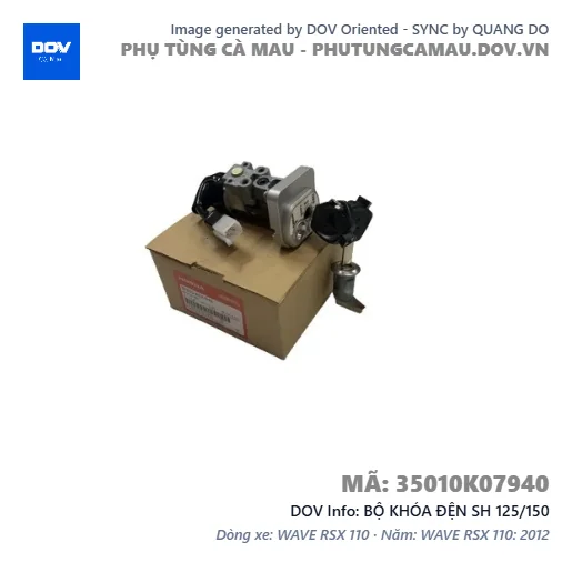 BỘ KHÓA ĐỆN SH 125/150 — 35010K07940
