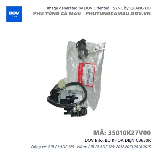 BỘ KHÓA ĐIỆN CB650R — 35010K27V00