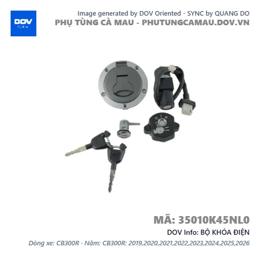 BỘ KHÓA ĐIỆN  — 35010K45NL0