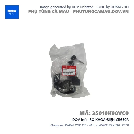 BỘ KHÓA ĐIỆN CB650R — 35010K90VC0