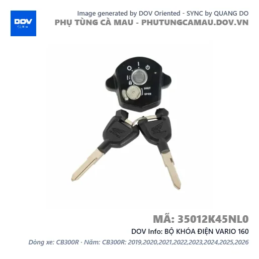 BỘ KHÓA ĐIỆN VARIO 160 — 35012K45NL0