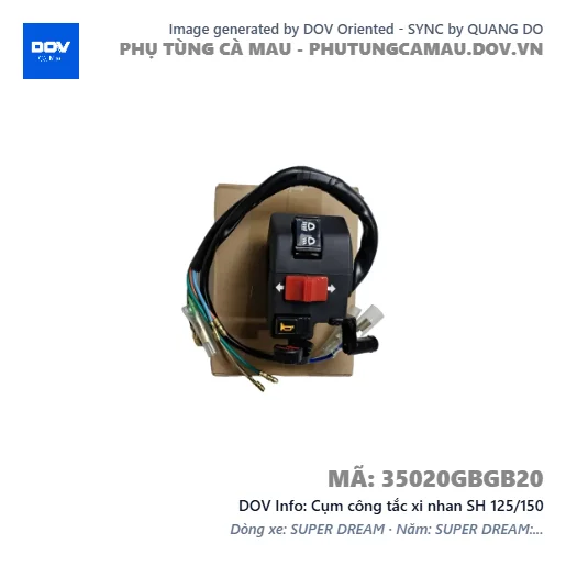 Cụm công tắc xi nhan SH 125/150 — 35020GBGB20