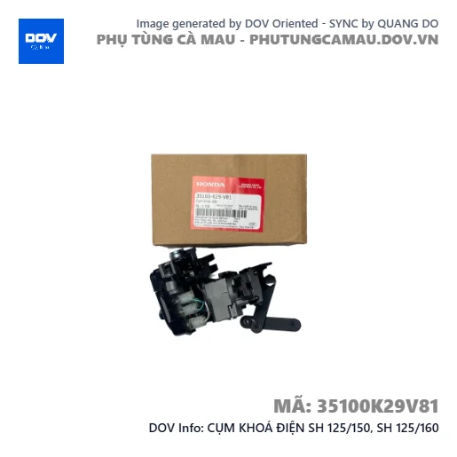 CỤM KHOÁ ĐIỆN SH 125/150, SH 125/160 — 35100K29V81