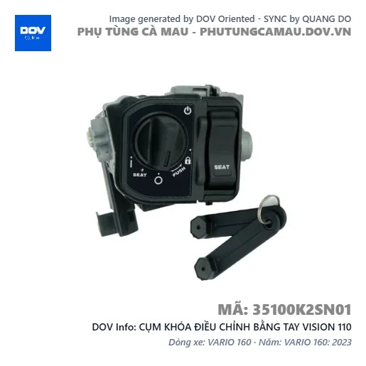 CỤM KHÓA ĐIỀU CHỈNH BẰNG TAY VISION 110 — 35100K2SN01
