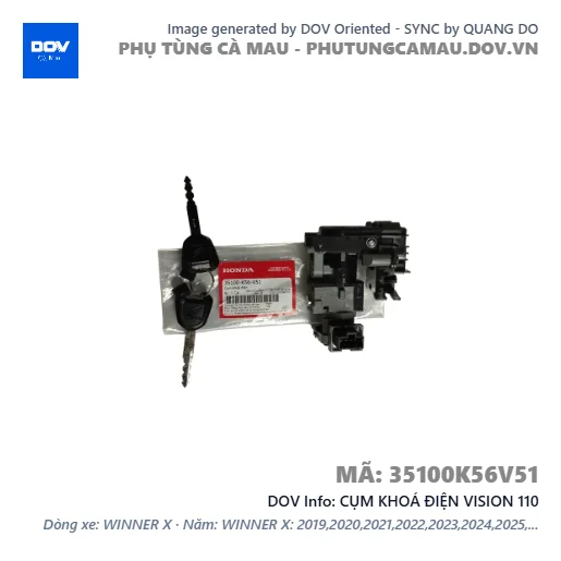 CỤM KHOÁ ĐIỆN VISION 110 — 35100K56V51