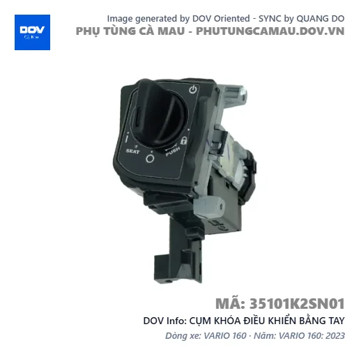 CỤM KHÓA ĐIỀU KHIỂN BẰNG TAY — 35101K2SN01