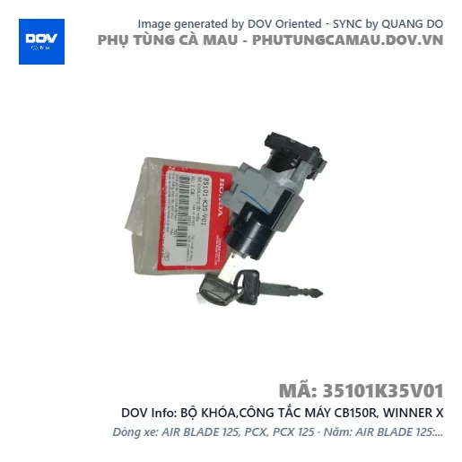 BỘ KHÓA,CÔNG TẮC MÁY CB150R, WINNER X — 35101K35V01
