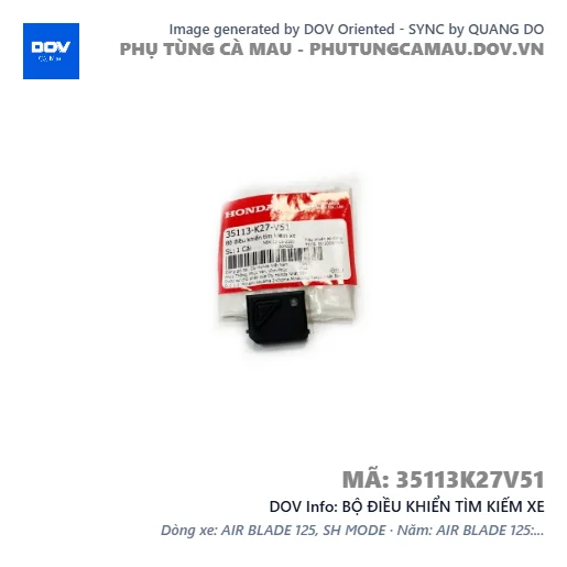 BỘ ĐIỀU KHIỂN TÌM KIẾM XE  — 35113K27V51