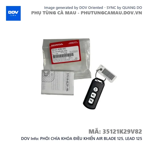 PHÔI CHÌA KHÓA ĐIỀU KHIỂN AIR BLADE 125, LEAD 125 — 35121K29V82