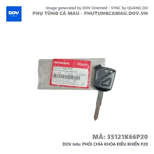 PHÔI CHÌA KHÓA ĐIỀU KHIỂN P20 — 35121K66P20