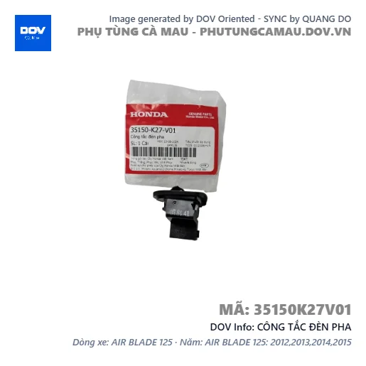 CÔNG TẮC ĐÈN PHA  — 35150K27V01