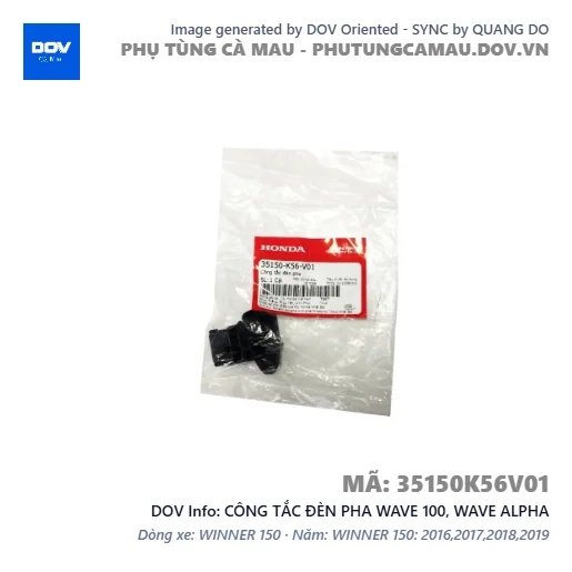CÔNG TẮC ĐÈN PHA WAVE 100, WAVE ALPHA — 35150K56V01