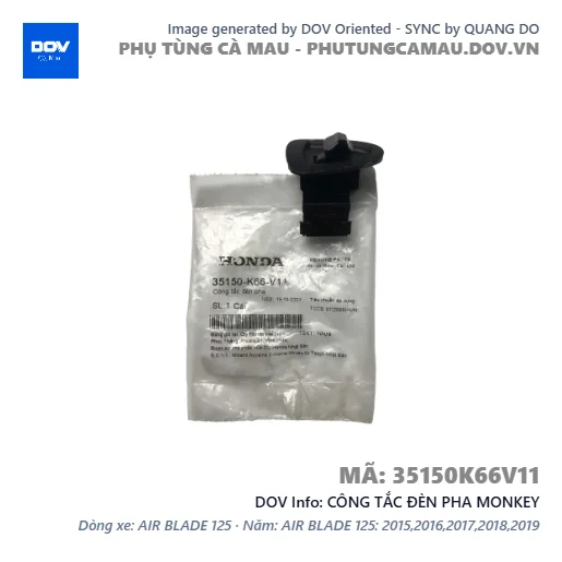 CÔNG TẮC ĐÈN PHA MONKEY — 35150K66V11