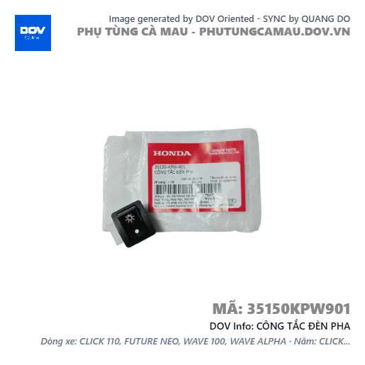 CÔNG TẮC ĐÈN PHA  — 35150KPW901