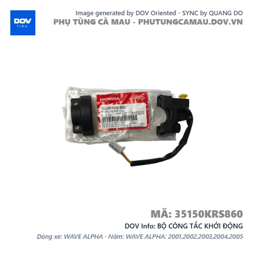 BỘ CÔNG TẮC KHỞI ĐỘNG  — 35150KRS860