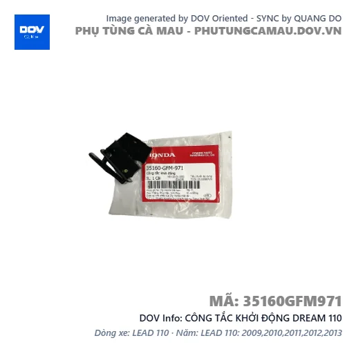 CÔNG TẮC KHỞI ĐỘNG DREAM 110 — 35160GFM971