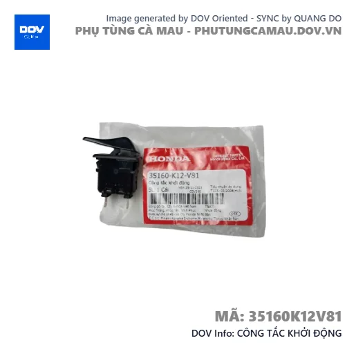 CÔNG TẮC KHỞI ĐỘNG  — 35160K12V81