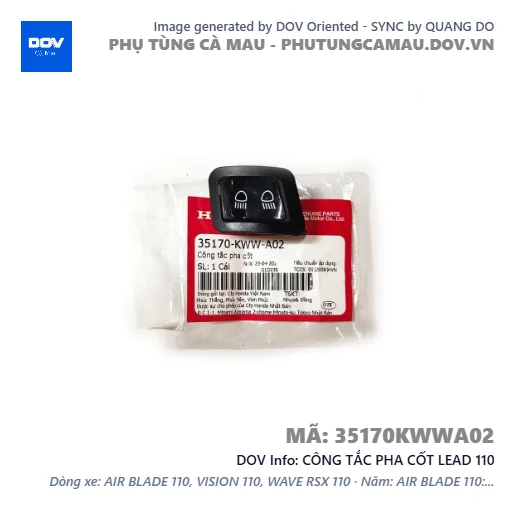 CÔNG TẮC PHA CỐT LEAD 110 — 35170KWWA02