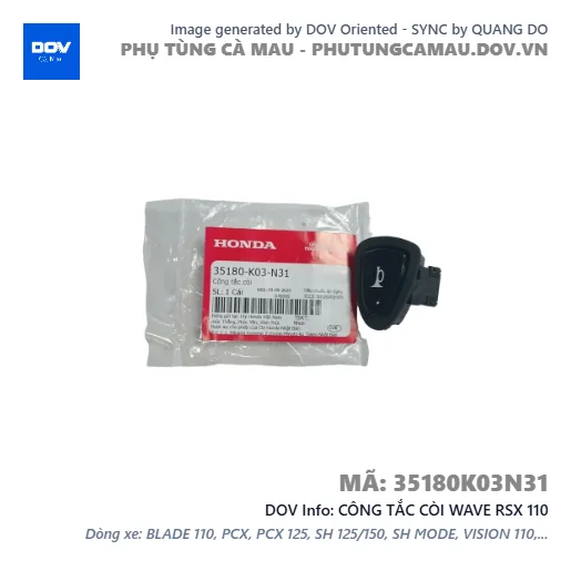 CÔNG TẮC CÒI WAVE RSX 110 — 35180K03N31