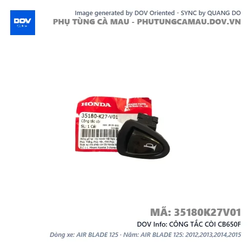 CÔNG TẮC CÒI CB650F — 35180K27V01