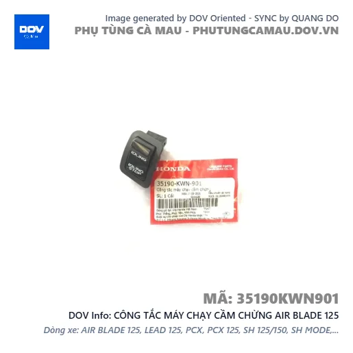 CÔNG TẮC MÁY CHẠY CẦM CHỪNG AIR BLADE 125 — 35190KWN901