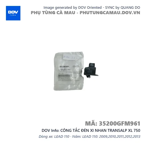 CÔNG TẮC ĐÈN XI NHAN TRANSALP XL 750 — 35200GFM961
