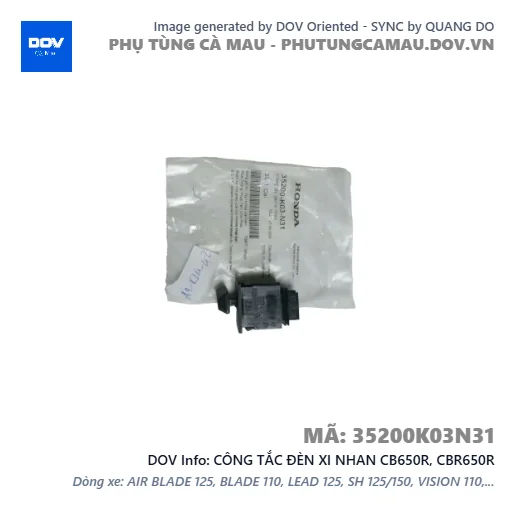 CÔNG TẮC ĐÈN XI NHAN CB650R, CBR650R — 35200K03N31