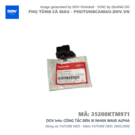 CÔNG TẮC ĐÈN XI NHAN WAVE ALPHA — 35200KTM971