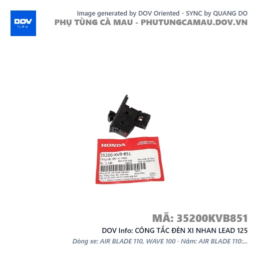 CÔNG TẮC ĐÈN XI NHAN LEAD 125 — 35200KVB851