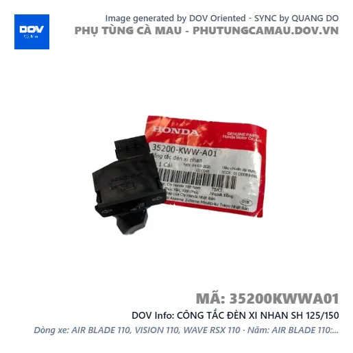 CÔNG TẮC ĐÈN XI NHAN SH 125/150 — 35200KWWA01