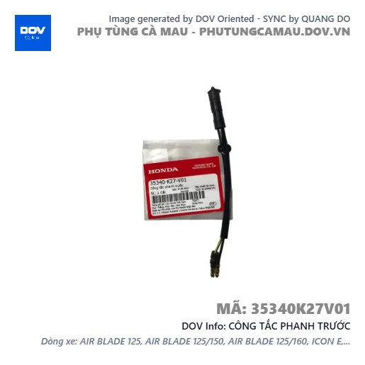 CÔNG TẮC PHANH TRƯỚC  — 35340K27V01