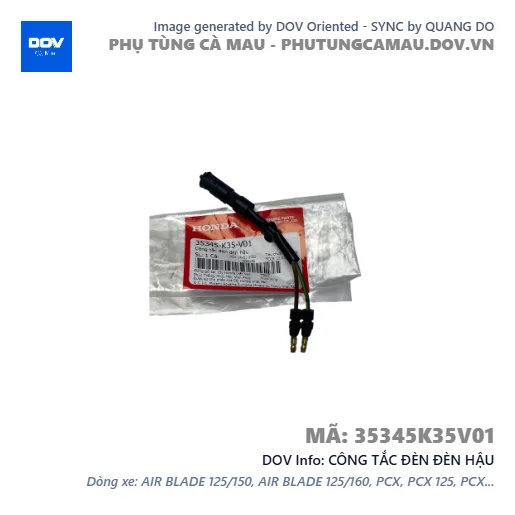 CÔNG TẮC ĐÈN ĐÈN HẬU  — 35345K35V01