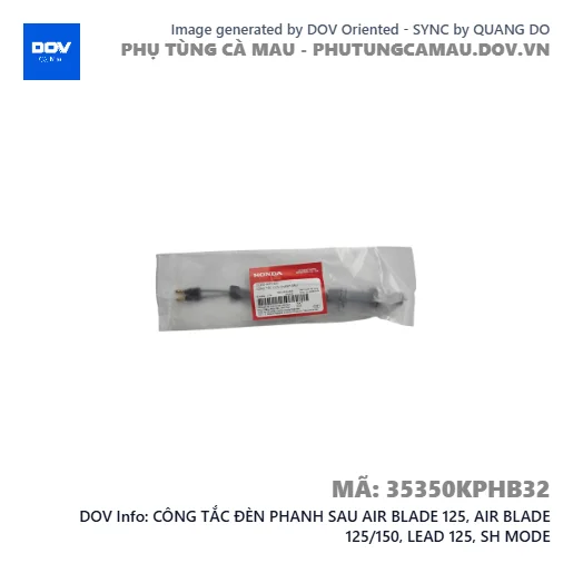 CÔNG TẮC ĐÈN PHANH SAU AIR BLADE 125, AIR BLADE 125/150, LEAD 125, SH MODE — 35350KPHB32