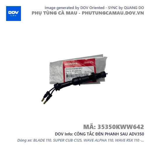 CÔNG TẮC ĐÈN PHANH SAU ADV350 — 35350KWW642