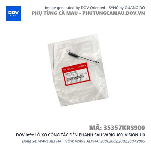 LÒ XO CÔNG TẮC ĐÈN PHANH SAU VARIO 160, VISION 110 — 35357KRS900