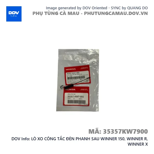LÒ XO CÔNG TẮC ĐÈN PHANH SAU WINNER 150, WINNER R, WINNER X — 35357KW7900