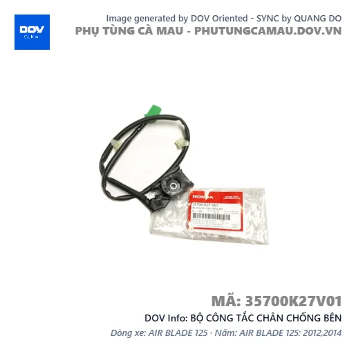 BỘ CÔNG TẮC CHÂN CHỐNG BÊN — 35700K27V01