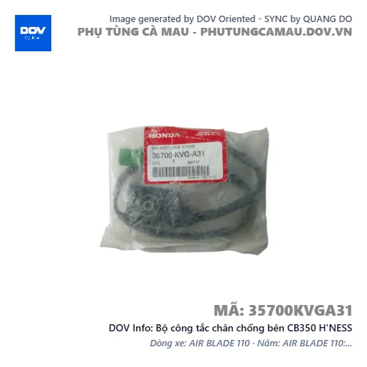 Bộ công tắc chân chống bên CB350 H'NESS — 35700KVGA31