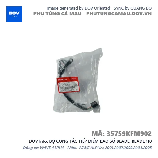 BỘ CÔNG TẮC TIẾP ĐIỂM BÁO SỐ BLADE, BLADE 110 — 35759KFM902