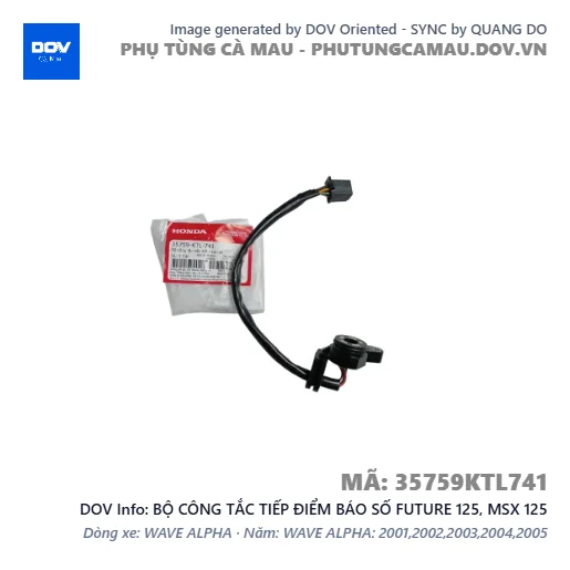 BỘ CÔNG TẮC TIẾP ĐIỂM BÁO SỐ FUTURE 125, MSX 125 — 35759KTL741