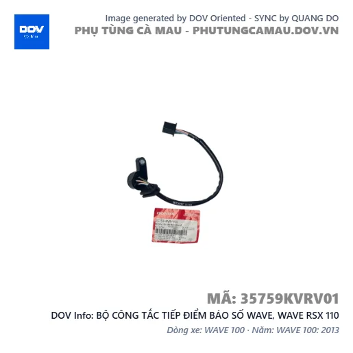 BỘ CÔNG TẮC TIẾP ĐIỂM BÁO SỐ WAVE, WAVE RSX 110 — 35759KVRV01
