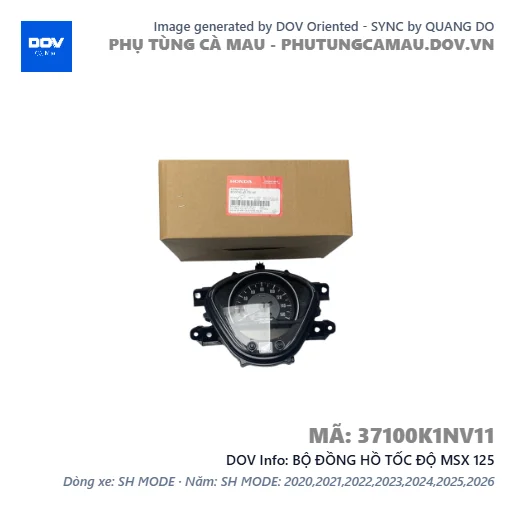 BỘ ĐỒNG HỒ TỐC ĐỘ MSX 125 — 37100K1NV11