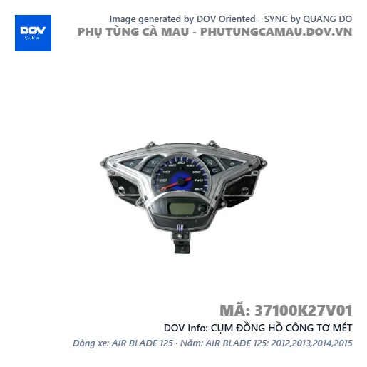 CỤM ĐỒNG HỒ CÔNG TƠ MÉT  — 37100K27V01