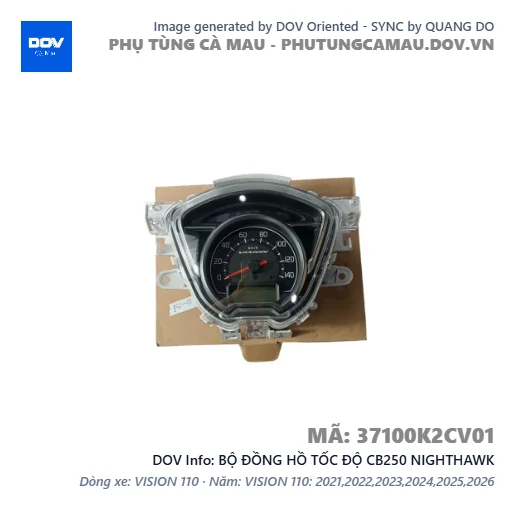 BỘ ĐỒNG HỒ TỐC ĐỘ CB250 NIGHTHAWK — 37100K2CV01